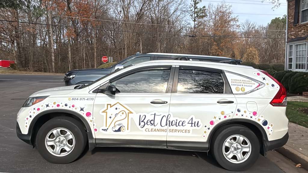 Best Choice 4U cleaning company vehicle in Richmond, VA